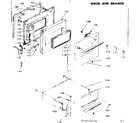 Kenmore 6289217610 door and drawer diagram