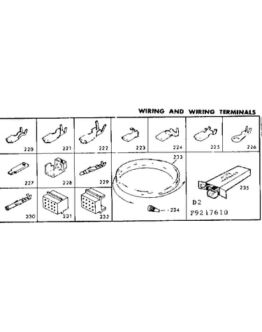 Wiring and wiring terminals