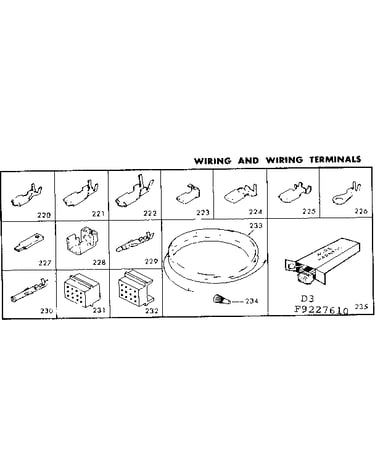 Wiring and wiring terminals