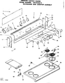 Backguard and cooktop assembly