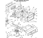 Kenmore 6289367810 door, latch mechanism and drawer diagram