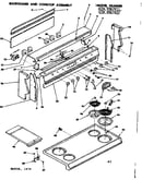 Backguard and cooktop assembly