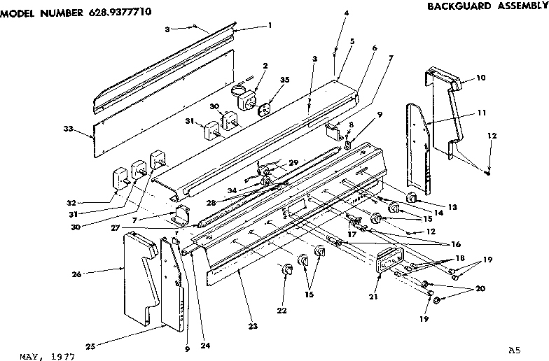 Backguard assembly