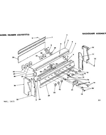 Backguard assembly