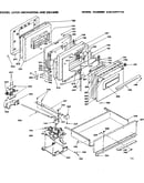 Door, latch mechanism and drawer