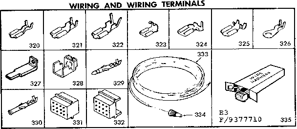 Wiring and wiring terminals