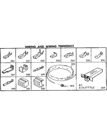 Wiring and wiring terminals