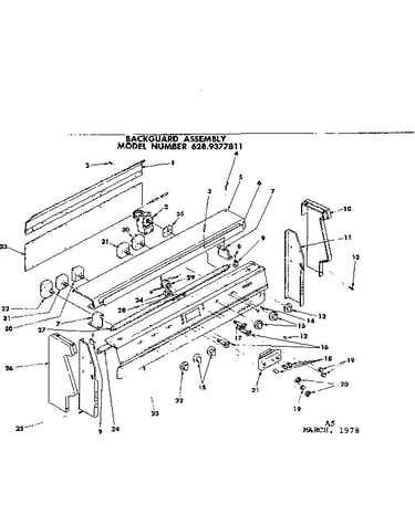 Backguard assembly