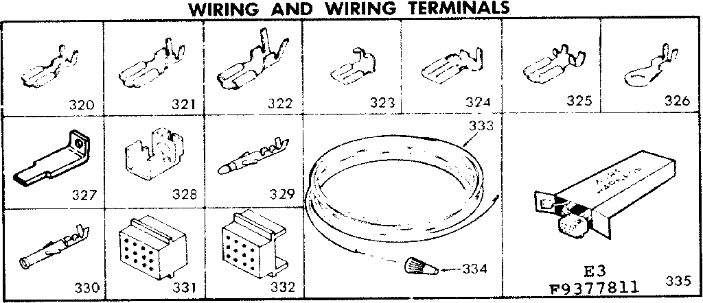 Wiring and wiring terminals