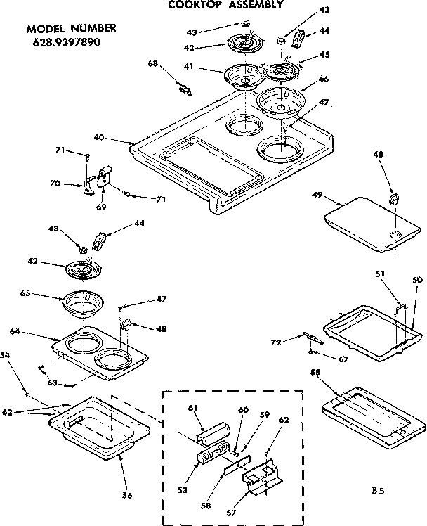 Cooktop assembly