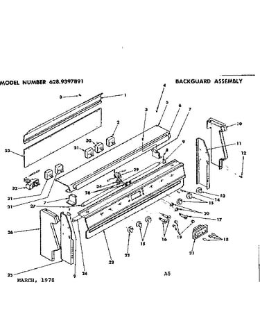 Backguard assembly