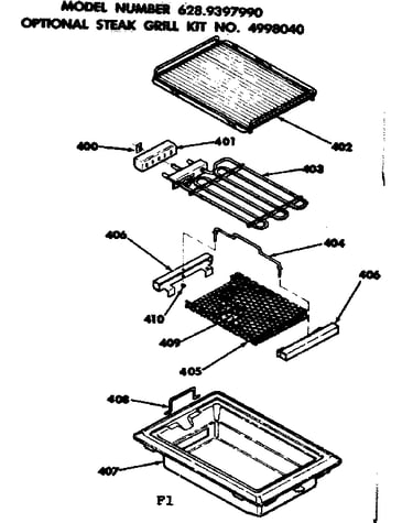 Optional steak grill kit