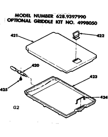 Optional griddle kit
