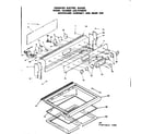 Kenmore 6289398090 backguard assembly and main top diagram