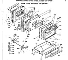 Kenmore 6289398090 door, latch mechanism & drawer diagram