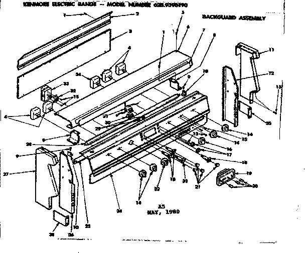Backguard assembly