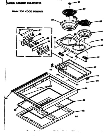 Main top cook surface