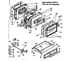 Kenmore 6289398190 door and latch mechanism diagram