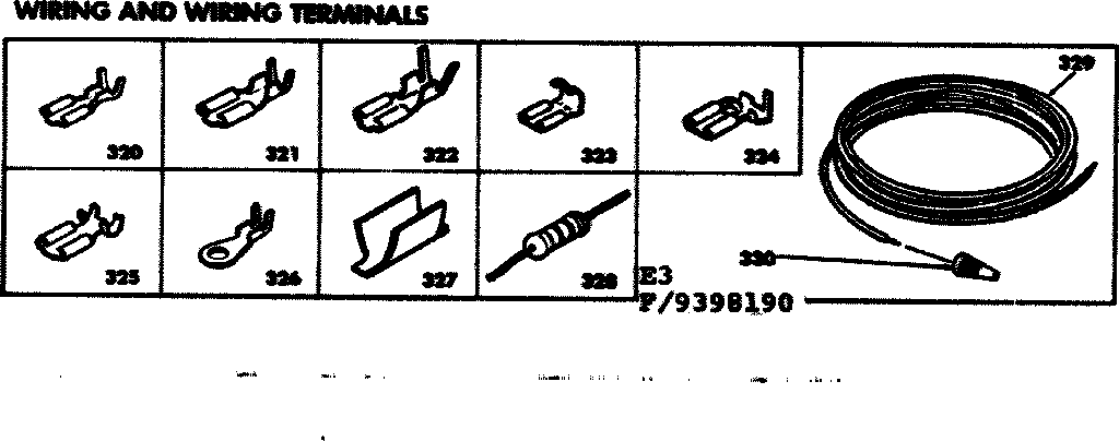 Wiring and wiring terminals