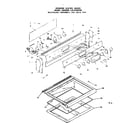 Kenmore 6289398290 backguard assembly and main top diagram