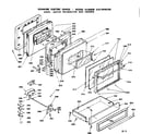 Kenmore 6289398290 door latch mechanism and drawer diagram