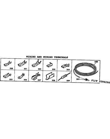 Wiring and wiring terminals