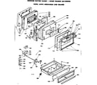 Kenmore 6289398390 door, latch mechanism and drawer diagram