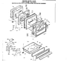 Kenmore 6289398491 door and latch mechanism and drawer assemblies diagram