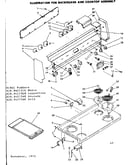 Backguard and cooktop assembly
