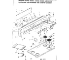 Kenmore 6289427910 backguard and cooktop assembly diagram