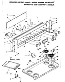 Backguard and cooktop assembly
