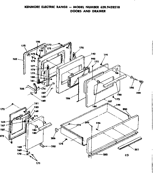 Doors and drawer