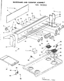 Backguard and cooktop assembly