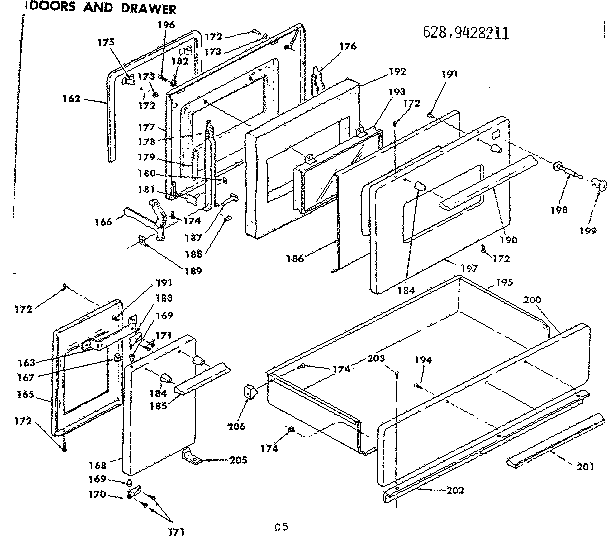 Doors and drawer
