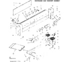 Kenmore 6289437610 backguard and cooktop assembly diagram