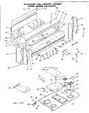 Backguard and cooktop assembly