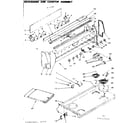Kenmore 6289447610 backguard and cooktop assembly diagram