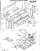 Backguard and cooktop assembly
