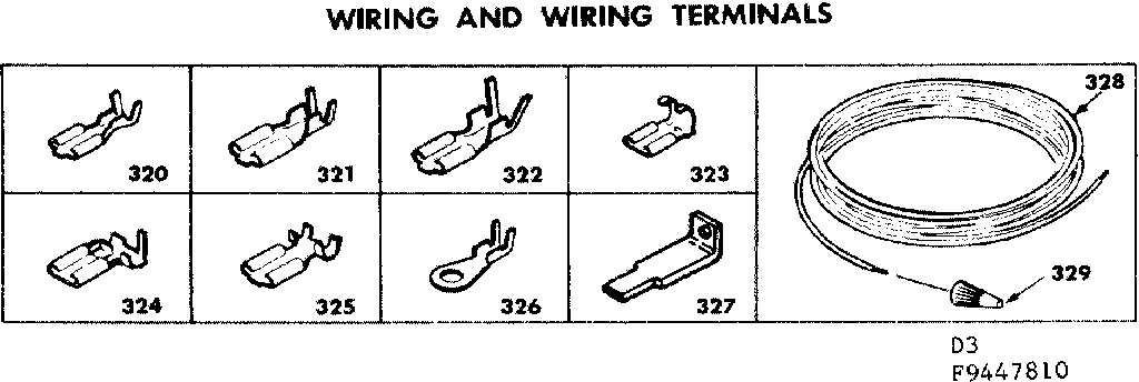 Wiring and wiring terminals