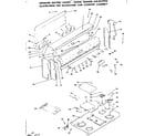 Kenmore 6289447910 backguard and cooktop assembly diagram