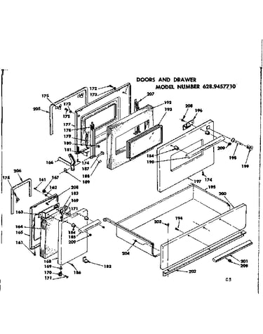 Doors and drawer