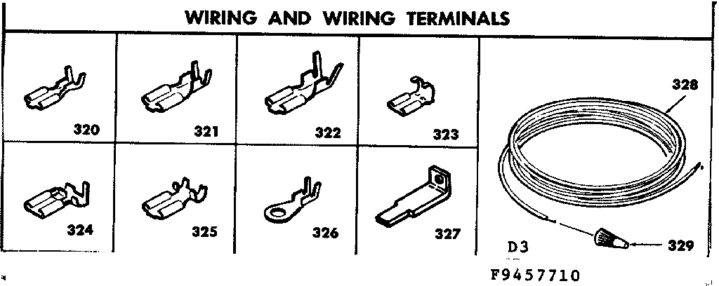 Wiring and wiring terminals