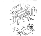 Kenmore 6289457910 backguard and cooktop assembly diagram
