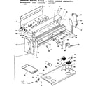 Kenmore 6289457911 backguard and cooktop assembly diagram