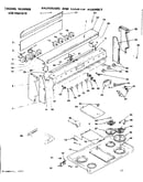 Backguard and cooktop assembly
