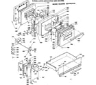 Kenmore 6289467810 doors, latch mechanism and drawer diagram