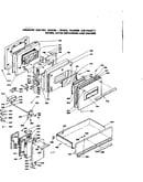Doors, latch mechanism and drawer