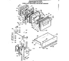 Kenmore 6289468212 doors, latch mechanism and drawer assemblies diagram