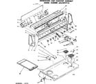 Kenmore 6289477710 backguard cooktop assembly diagram