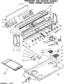 Backguard cooktop assembly